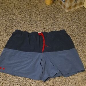 Under Armour Black and Blue Athletic Swimtrunks 3XL